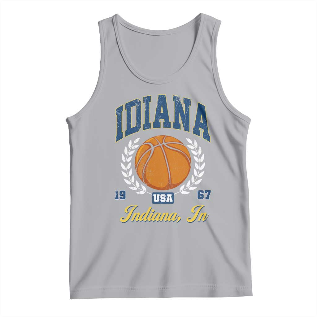 Vintage Indiana Basketball Graphic Tank Top Retro 1967 Sports Indianapolis IN Fan
