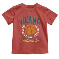 Vintage Indiana Basketball Graphic Toddler T Shirt Retro 1967 Sports Indianapolis IN Fan