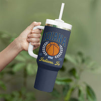 Vintage Indiana Basketball Graphic Tumbler With Handle Retro 1967 Sports Indianapolis IN Fan