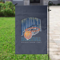 Indiana Basketball Throwback Garden Flag Retro Hoop Graphic for IN Fans Since 1967