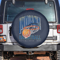 Indiana Basketball Throwback Spare Tire Cover Retro Hoop Graphic for IN Fans Since 1967