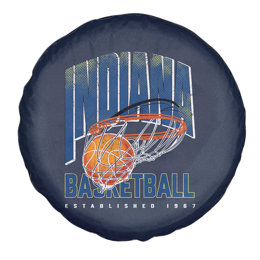 Indiana Basketball Throwback Spare Tire Cover Retro Hoop Graphic for IN Fans Since 1967