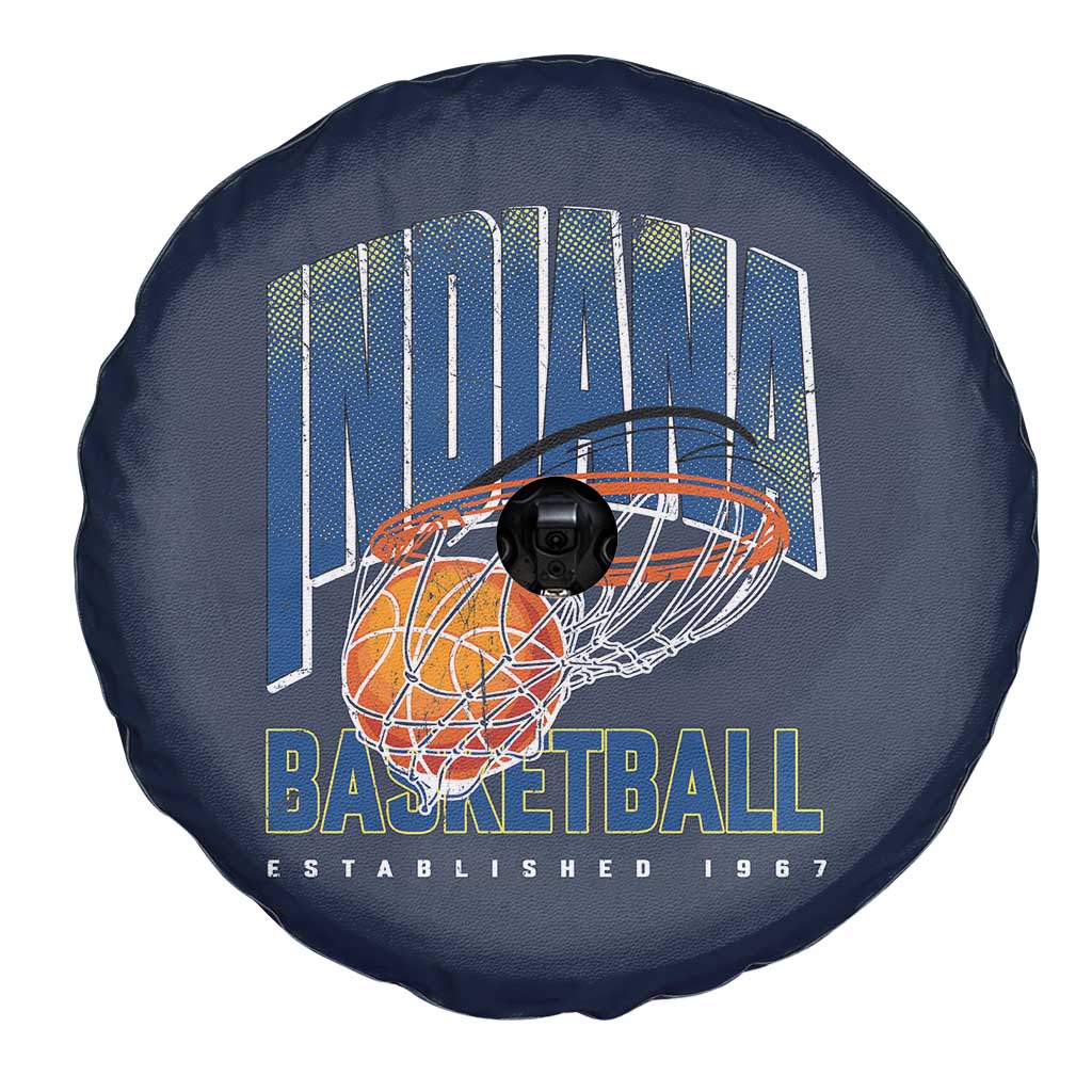 Indiana Basketball Throwback Spare Tire Cover Retro Hoop Graphic for IN Fans Since 1967