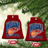 Indiana Basketball Throwback Ceramic Ornament Retro Hoop Graphic for IN Fans Since 1967