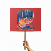 Indiana Basketball Throwback Protest Sign Retro Hoop Graphic for IN Fans Since 1967
