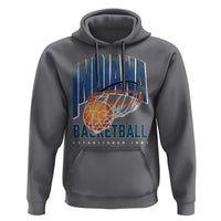 Indiana Basketball Throwback Hoodie Retro Hoop Graphic for IN Fans Since 1967