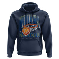 Indiana Basketball Throwback Hoodie Retro Hoop Graphic for IN Fans Since 1967