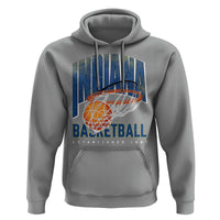 Indiana Basketball Throwback Hoodie Retro Hoop Graphic for IN Fans Since 1967