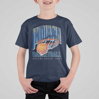 Indiana Basketball Throwback T Shirt For Kid Retro Hoop Graphic for IN Fans Since 1967