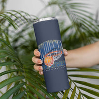 Indiana Basketball Throwback Skinny Tumbler Retro Hoop Graphic for IN Fans Since 1967