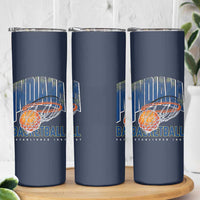 Indiana Basketball Throwback Skinny Tumbler Retro Hoop Graphic for IN Fans Since 1967