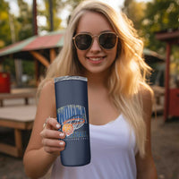 Indiana Basketball Throwback Skinny Tumbler Retro Hoop Graphic for IN Fans Since 1967