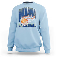 Indiana Basketball Throwback Sweatshirt Retro Hoop Graphic for IN Fans Since 1967
