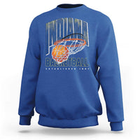 Indiana Basketball Throwback Sweatshirt Retro Hoop Graphic for IN Fans Since 1967
