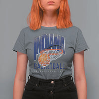 Indiana Basketball Throwback T Shirt For Women Retro Hoop Graphic for IN Fans Since 1967