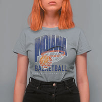 Indiana Basketball Throwback T Shirt For Women Retro Hoop Graphic for IN Fans Since 1967