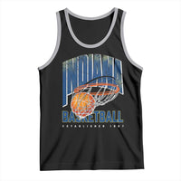 Indiana Basketball Throwback Tank Top Retro Hoop Graphic for IN Fans Since 1967