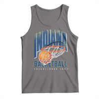 Indiana Basketball Throwback Tank Top Retro Hoop Graphic for IN Fans Since 1967