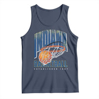 Indiana Basketball Throwback Tank Top Retro Hoop Graphic for IN Fans Since 1967