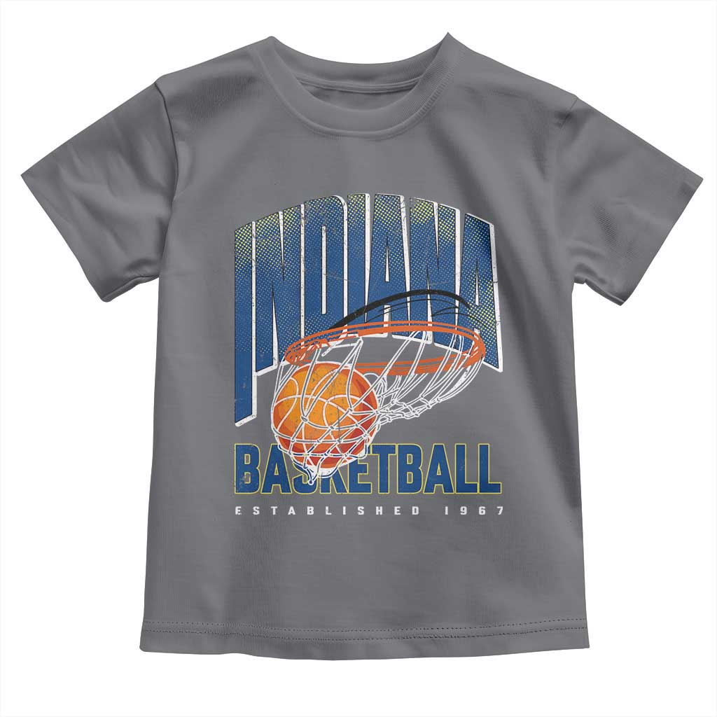 Indiana Basketball Throwback Toddler T Shirt Retro Hoop Graphic for IN Fans Since 1967