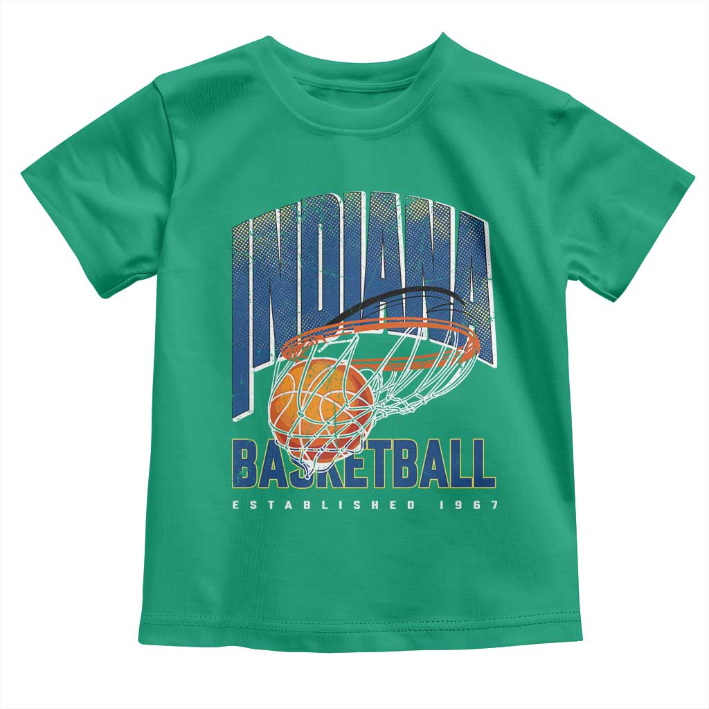 Indiana Basketball Throwback Toddler T Shirt Retro Hoop Graphic for IN Fans Since 1967