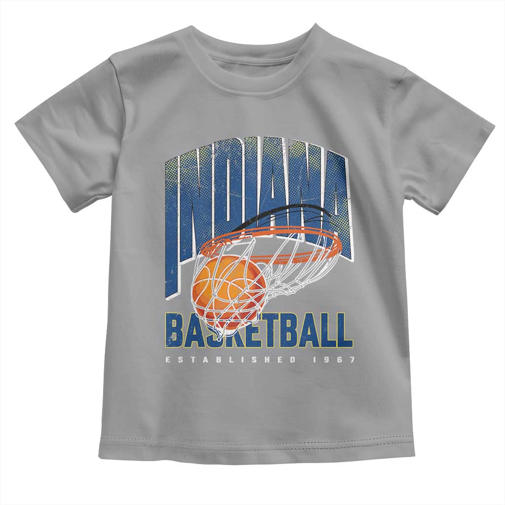 Indiana Basketball Throwback Toddler T Shirt Retro Hoop Graphic for IN Fans Since 1967