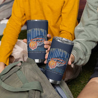 Indiana Basketball Throwback Tumbler Cup Retro Hoop Graphic for IN Fans Since 1967