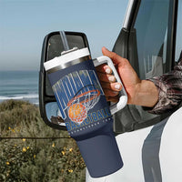 Indiana Basketball Throwback Tumbler With Handle Retro Hoop Graphic for IN Fans Since 1967