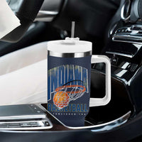 Indiana Basketball Throwback Tumbler With Handle Retro Hoop Graphic for IN Fans Since 1967