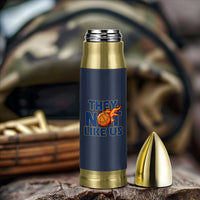 They Not Like Us Basketball Bullet Tumbler Fierce Flame Ball Graphic for Hooops Fans