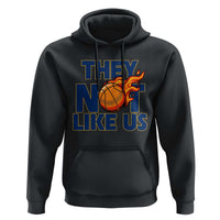 They Not Like Us Basketball Hoodie Fierce Flame Ball Graphic for Hooops Fans