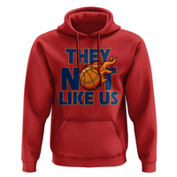 They Not Like Us Basketball Hoodie Fierce Flame Ball Graphic for Hooops Fans