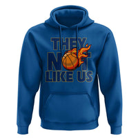 They Not Like Us Basketball Hoodie Fierce Flame Ball Graphic for Hooops Fans