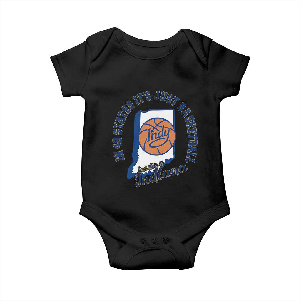 But This Is Indiana Basketball Baby Onesie Indy Hoops Pride Sport Lover