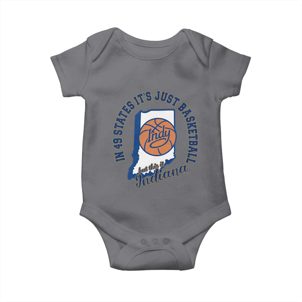But This Is Indiana Basketball Baby Onesie Indy Hoops Pride Sport Lover