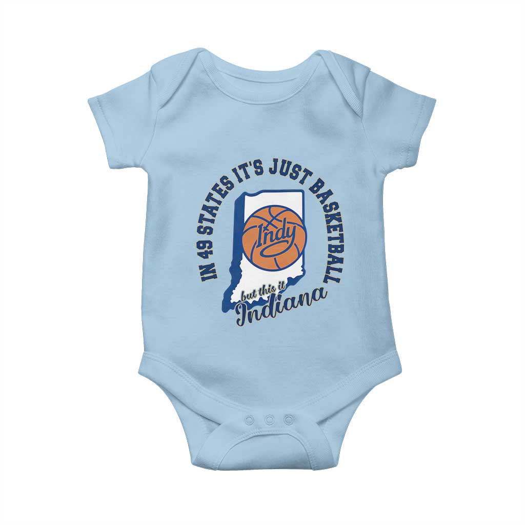 But This Is Indiana Basketball Baby Onesie Indy Hoops Pride Sport Lover