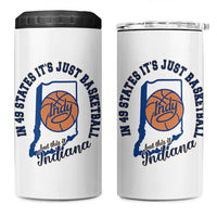 But This Is Indiana Basketball 4 in 1 Can Cooler Tumbler Indy Hoops Pride Sport Lover