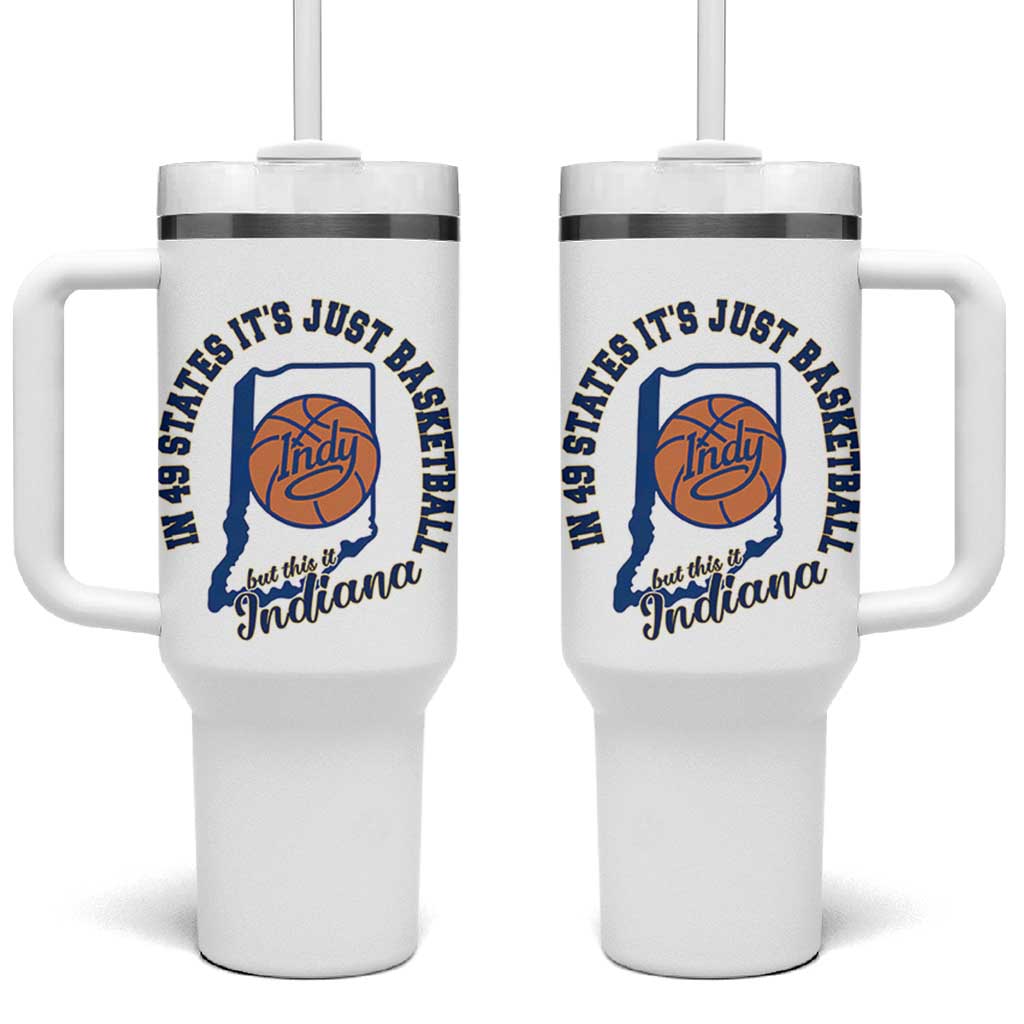 But This Is Indiana Basketball Tumbler With Handle Indy Hoops Pride Sport Lover