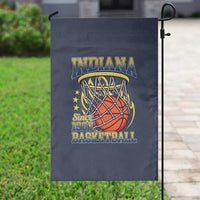 Indiana Basketball Flames Graphic Garden Flag Vintage 1967 Fan Indy Hoops Pride