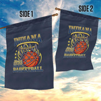 Indiana Basketball Flames Graphic Garden Flag Vintage 1967 Fan Indy Hoops Pride