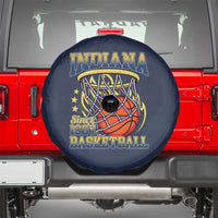 Indiana Basketball Flames Graphic Spare Tire Cover Vintage 1967 Fan Indy Hoops Pride