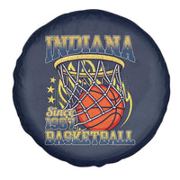 Indiana Basketball Flames Graphic Spare Tire Cover Vintage 1967 Fan Indy Hoops Pride