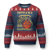 Indiana Basketball Flames Graphic Ugly Christmas Sweater Vintage 1967 Fan Indy Hoops Pride