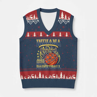 Indiana Basketball Flames Graphic V-Neck Knit Sweater Vest Vintage 1967 Fan Indy Hoops Pride