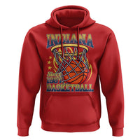 Indiana Basketball Flames Graphic Hoodie Vintage 1967 Fan Indy Hoops Pride