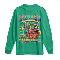 Indiana Basketball Flames Graphic Long Sleeve Shirt Vintage 1967 Fan Indy Hoops Pride