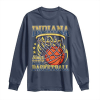 Indiana Basketball Flames Graphic Long Sleeve Shirt Vintage 1967 Fan Indy Hoops Pride