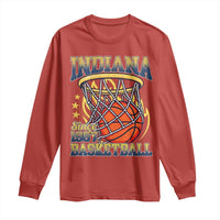 Indiana Basketball Flames Graphic Long Sleeve Shirt Vintage 1967 Fan Indy Hoops Pride