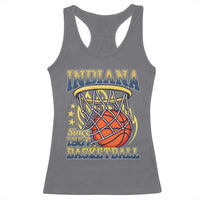 Indiana Basketball Flames Graphic Racerback Tank Top Vintage 1967 Fan Indy Hoops Pride