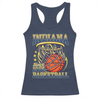Indiana Basketball Flames Graphic Racerback Tank Top Vintage 1967 Fan Indy Hoops Pride